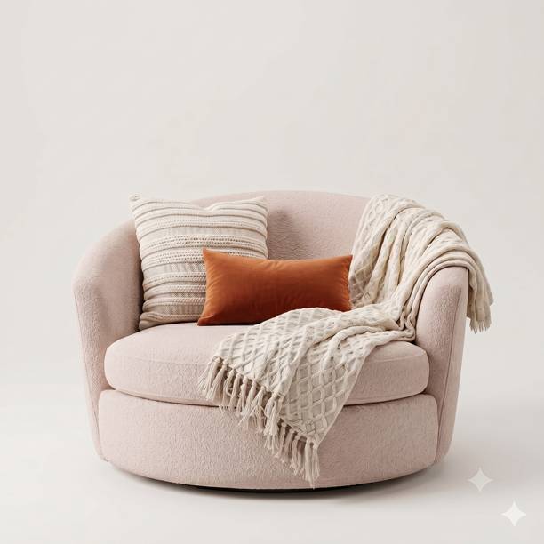 Treya THD-cuddle-crm-bou Fabric 1 Seater  Sofa