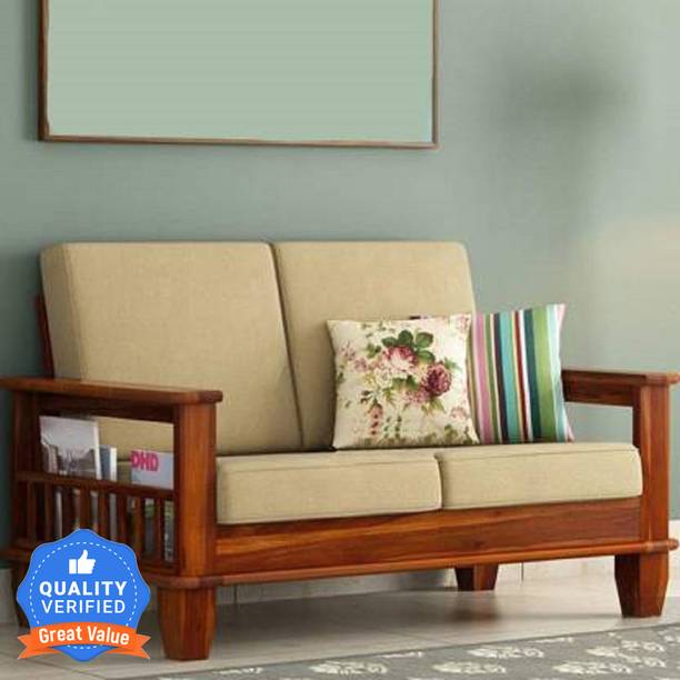 Flipkart Perfect Homes Rosewood (Sheesham) Solid Wood 2 Seater  Sofa