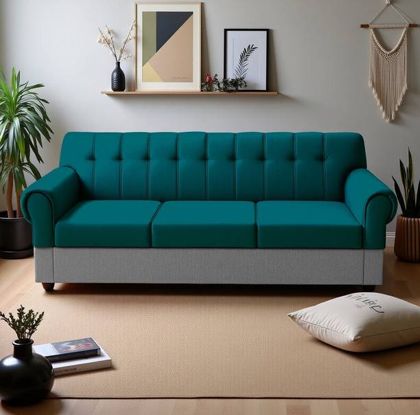Flipkart Perfect Homes Rapid Quality l Living room Sofa l Jute Fabric 3 Seater  Sofa