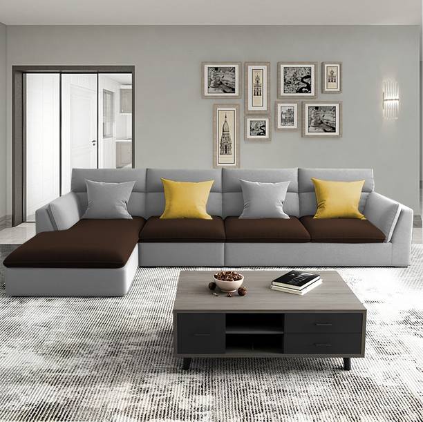 Casaliving Delton Fabric 6 Seater  Sofa