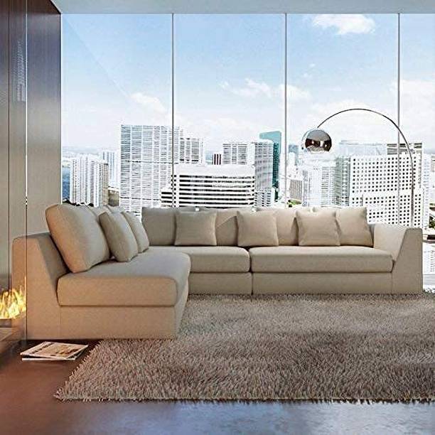 Homax 3-Piece L-Shape Modular Sofa Set – 6-Seater Luxury Sectional in Premium Fabric 6 Seater  Sofa