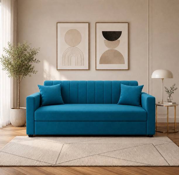 Living Things Edison Premium Fabric 3 Seater Sofa
