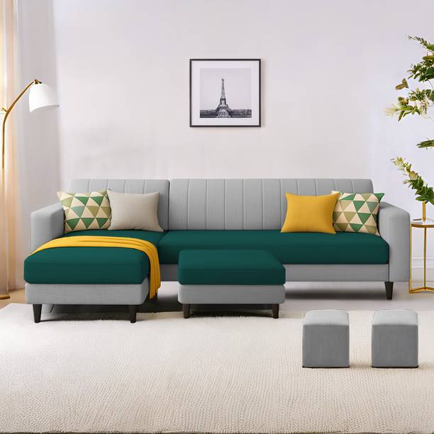 Casaliving Moris LHS Fabric 8 Seater  Sofa