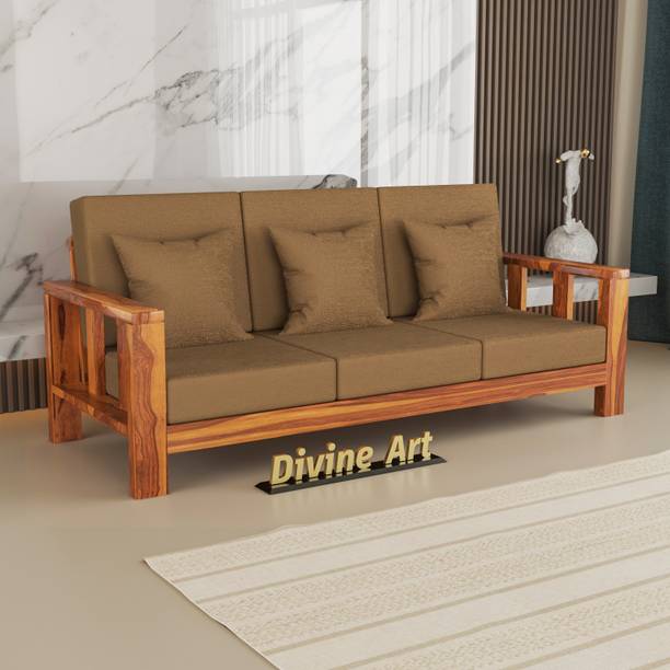 Divine Arts 3 Seater Sofa For Living, Waiting Room/ Office Fabric Fabric 3 Seater  Sofa