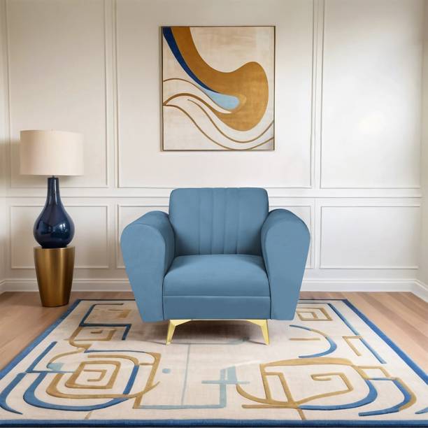 Comfort Mantra Comfort Mantra Eden 1 Seater Sofa, Extra Spacious, Plush Suede Fabric 1 Seater Sofa