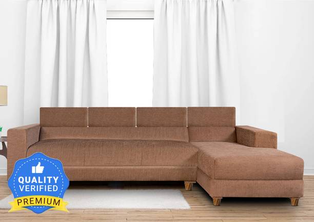 Seventh Heaven Berlin 6 Seater Sofa, Extra Spacious, Chenille Molfino Fabric: 2 Year Warranty Fabric 6 Seater  Sofa