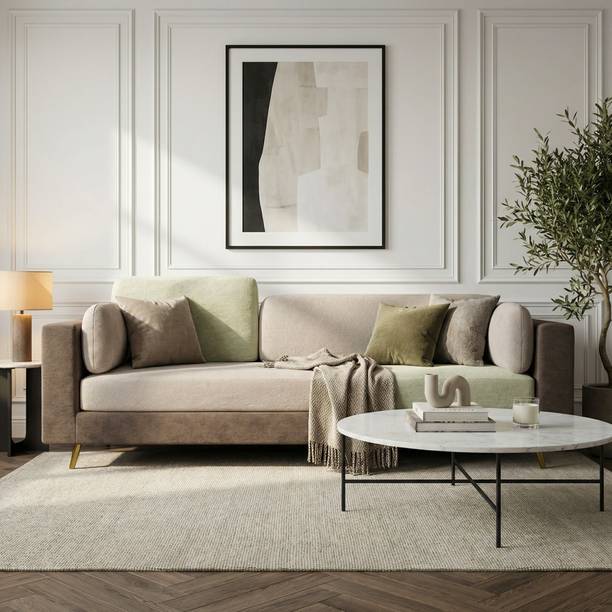 MagickHome Nuvola Air Premium Latex Fabric 3 Seater  Sofa