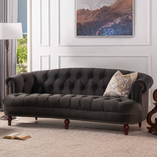 DMK Fully Upholstered Three Seater Fabric Recliner For Living Room/ Office | Fabric 3 Seater  Sofa
