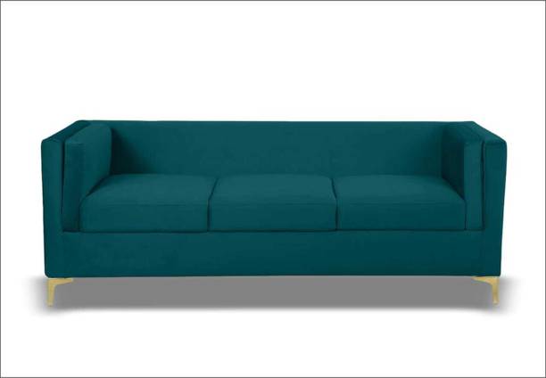 WC White Cedar Solid Wood 4 Seater Sofa (Finish Color - green) Solid Wood 4 Seater  Sofa
