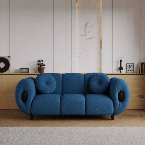 RM HOME Minotti Premium Boucle Fab Modern Design Soft Comfort Superior Craftsmanship Fabric 2 Seater  Sofa