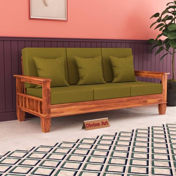 BHAGWATI ART Seater Sofa For Living, Waiting Room/ Office Fabric Fabric 3 Seater  Sofa
