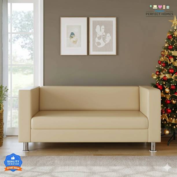 Flipkart Perfect Homes Uno Sofa For Living Room II Home Furniture Leatherette 3 Seater  Sofa