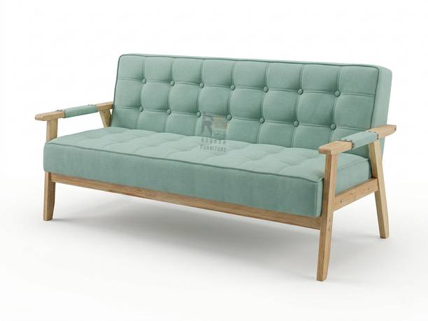 roshan furniture 3 Seater Wooden Sofa | Solid Wood Frame Sofa for Living Room Solid Wood 3 Seater Sofa
