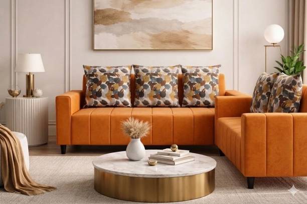 Flipkart Perfect Homes Stanhope Fabric 3 + 2 Sofa Set