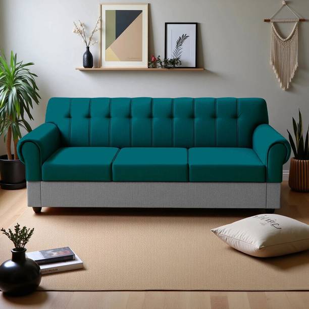 Flipkart Perfect Homes Rapid Quality l Living room Sofa l Jute Fabric 3 Seater  Sofa