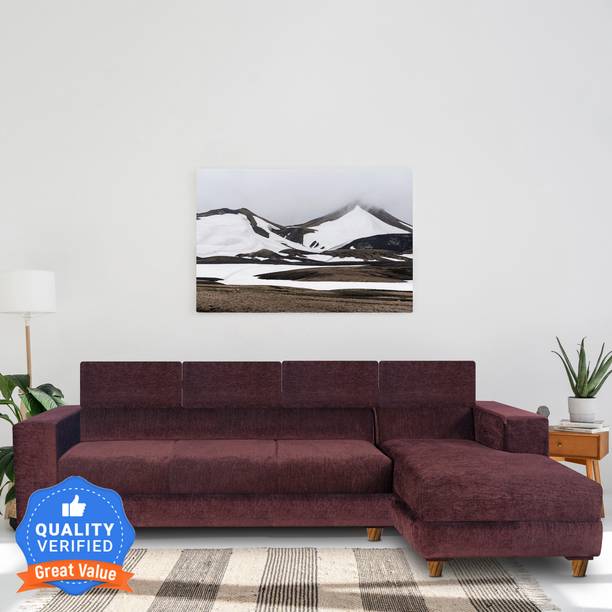 Seventh Heaven Berlin 6 Seater Sofa, Extra Spacious, Chenille Molfino Fabric: 2 Year Warranty Fabric 6 Seater  Sofa