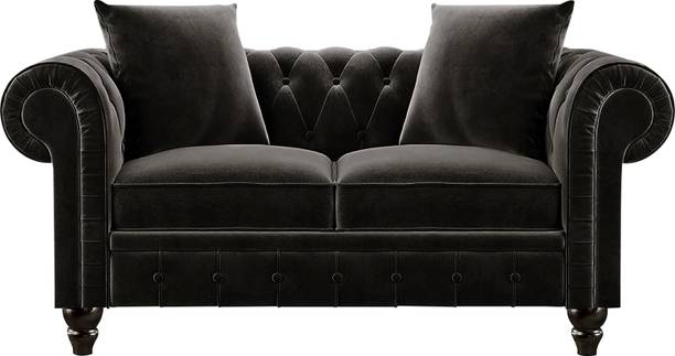Dr Smith Chesterfield Fabric 2 Seater  Sofa