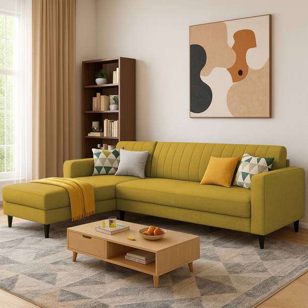Casaliving Moris LHS Fabric 6 Seater Sofa