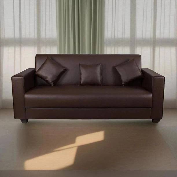gnanitha Leatherette 3 Seater  Sofa