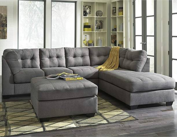 Comfort Couch Roselyn 6 Seater L Shape Sofa Set for Living Room Fabric 6 Seater  Sofa