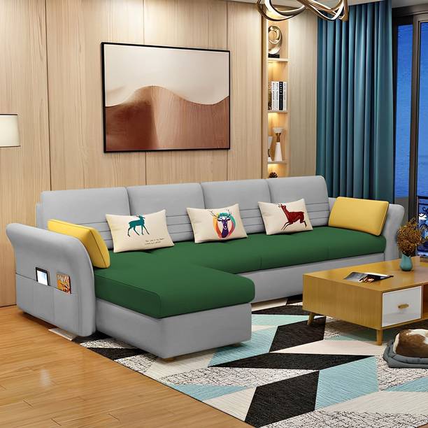 Casaliving Asser Fabric 6 Seater  Sofa