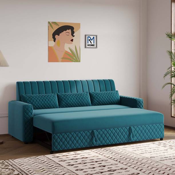 RM HOME Oliver Cumbed Fabric 3 Seater Sofa