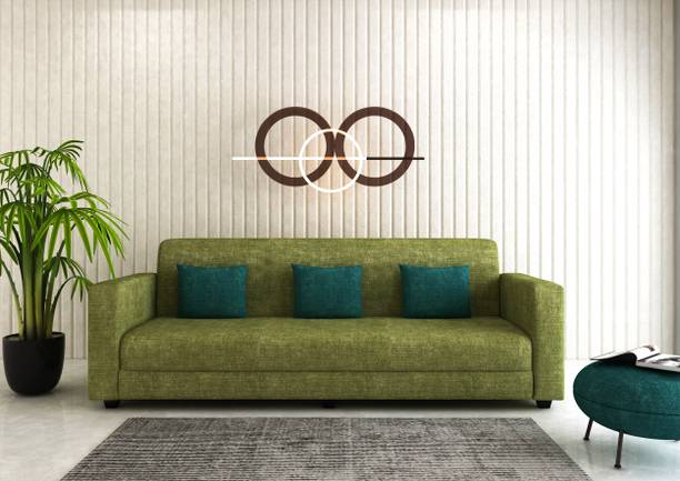 Mfur Molfino Fabric Sofa with Cushions for Living Room Office & Hotel Furniture Fabric 3 Seater  Sofa