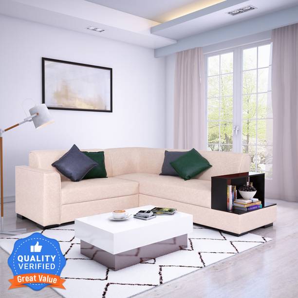 Flipkart Perfect Homes Conwy L Shape RHS Leatherette 5 Seater  Sofa