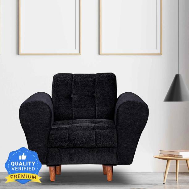 Seventh Heaven Milan 1 Seater Sofa, Chenille Molfino Fabric: 1 Year Warranty Fabric 1 Seater Sofa