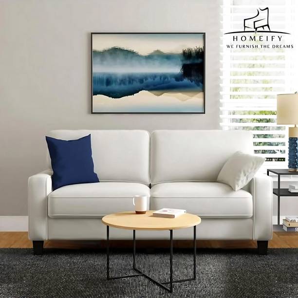 Homeify Nirvan 3 Seater Fabric Upholstered Sofa Set for Living Room Fabric 3 Seater  Sofa