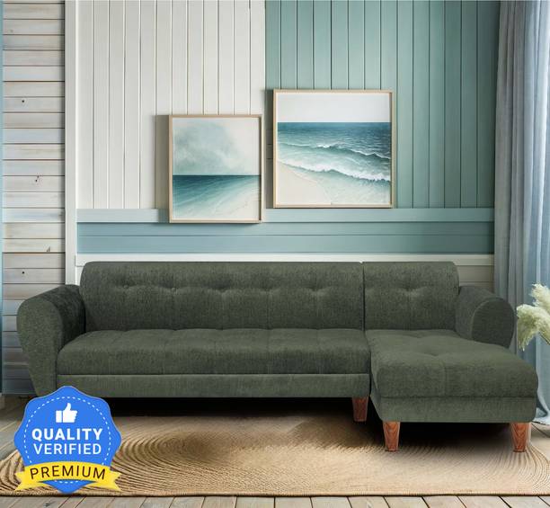 Seventh Heaven Milan 6 Seater Sofa, Extra Spacious, Chenille Molfino Fabric: 2 Year Warranty Fabric 6 Seater  Sofa