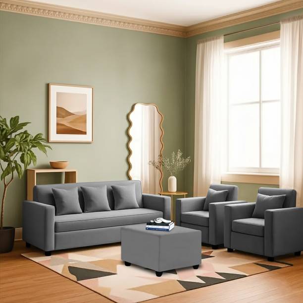 Dr Smith 3 + 1+1 Sofa Set Fabric 5 Seater  Sofa