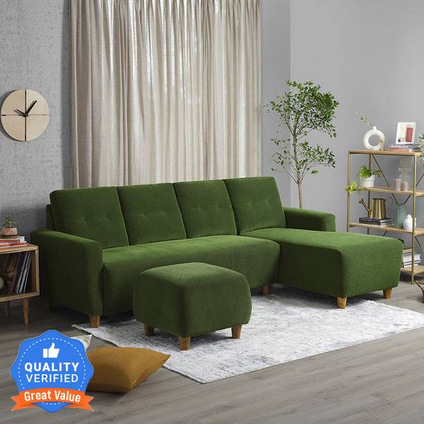 Sleepyhead Yolo Right Aligned Chaise with Ottoman Fabric 6 Seater  Sofa