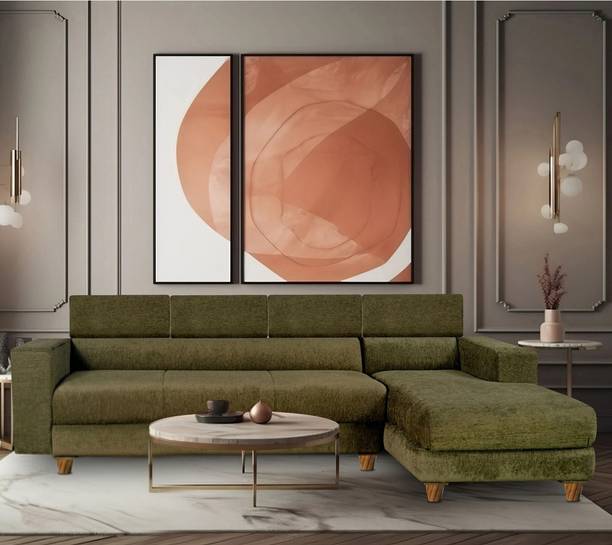 Seventh Heaven Berlin, Extra Spacious, Chenille Molfino Fabric 6 Seater  Sofa