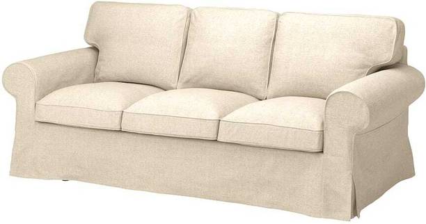 India wood mart WOODEN MODERN SOFA FOR LIVING ROOM WOODEN SOFA Fabric 3 Seater  Sofa