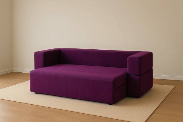 PumPum 3 Seater Modular Sofa Cum Bed Fabric 3 Seater  Sofa
