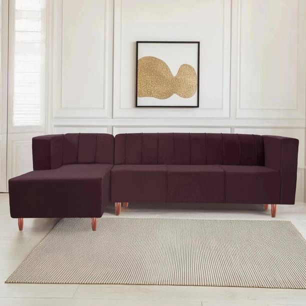 Seventh Heaven Sydney, Extra Spacious, Polyester Holland Fabric Fabric 6 Seater  Sofa