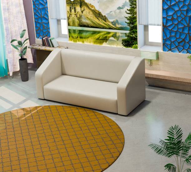 Sekar Lifestyle Essentia Series Without Pillow Leatherette 3 Seater  Sofa