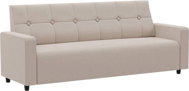 Sleep Art Wilson Fabric Sofa | Modern Comfortable Lounge Couch | High Quality PU Foam Fabric 3 Seater Sofa
