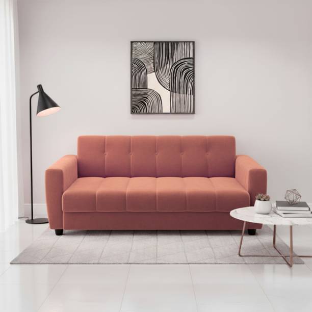 Wood Empire Premium Quality Sofa For LivingRomm ll Homell Office Fabric 3 Seater  Sofa