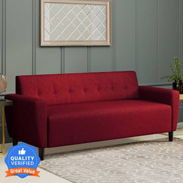 Flipkart Perfect Homes Felix Fabric 3 Seater  Sofa