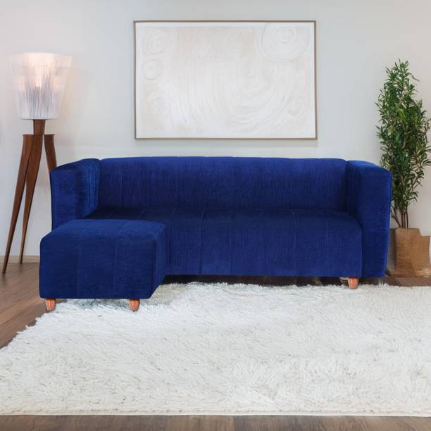 Seventh Heaven Tokyo with 1 Ottoman, Chenille Molfino Fabric 4 Seater  Sofa