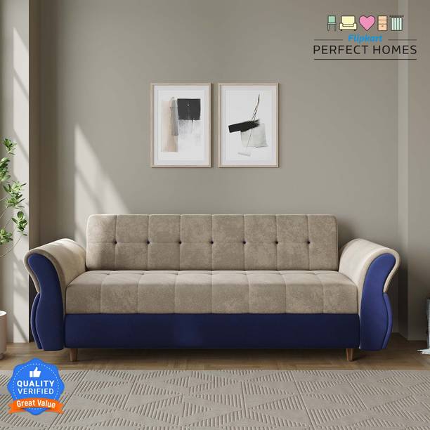 Flipkart Perfect Homes Belgum Fabric 3 Seater  Sofa