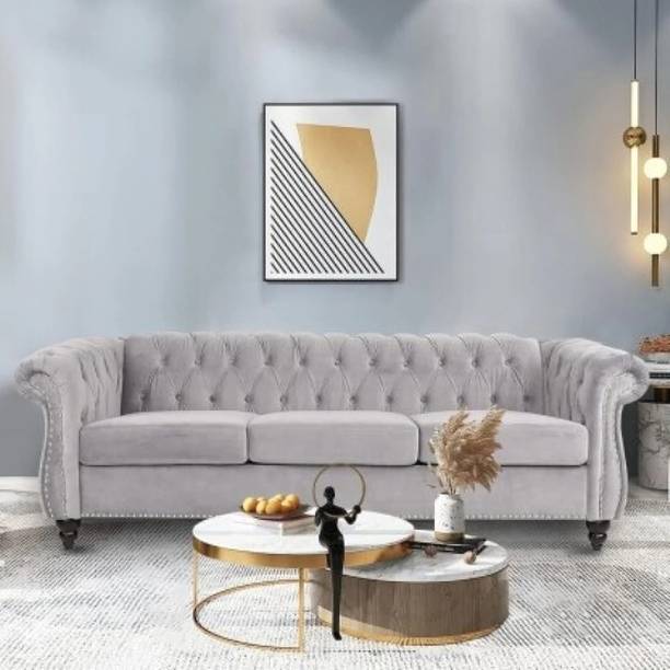 SIYARA DESIGN Fully Upholstered Three Seater Fabric Recliner For Living Room/ Office | Fabric 3 Seater  Sofa