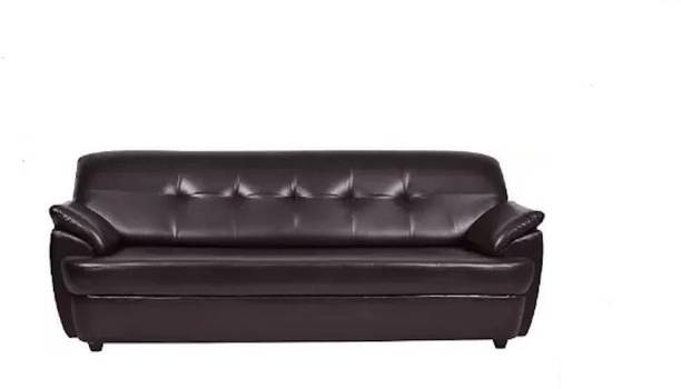 RM HOME Leatherette 3 Seater  Sofa