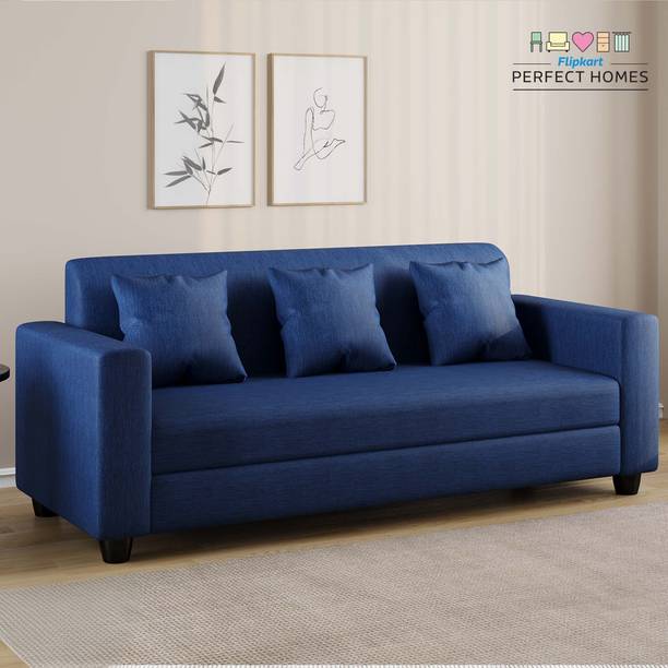 Flipkart Perfect Homes Bergen Fabric 3 Seater Sofa