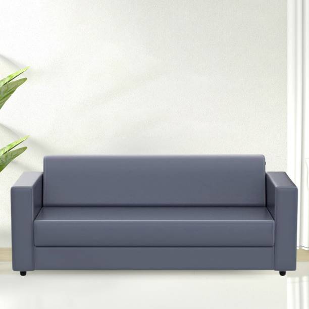 RM HOME Leatherette 3 Seater  Sofa