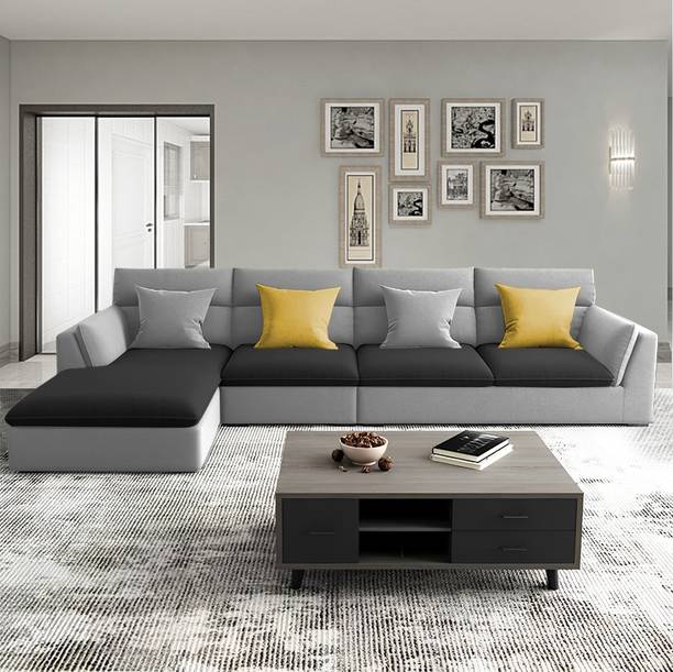 Casaliving Delton Fabric 6 Seater  Sofa