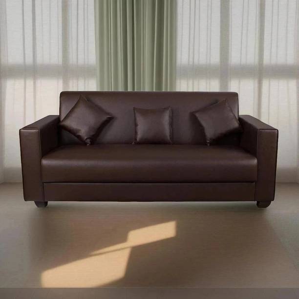 gnanitha Leatherette 3 Seater  Sofa