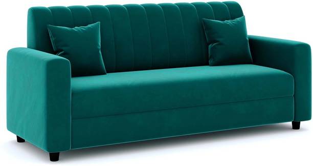 Sleep Art Luna Fabric Sofa – Beige Upholstery | Modern Living Room Sofa| Durable & Stylish Fabric 3 Seater  Sofa
